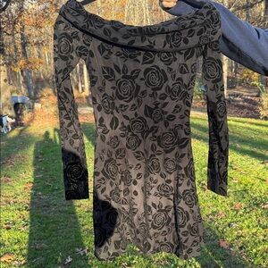 Wild Fable Black Floral Mini Dress